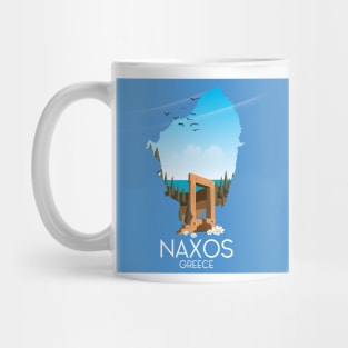 Naxos Greece travel poster Mug